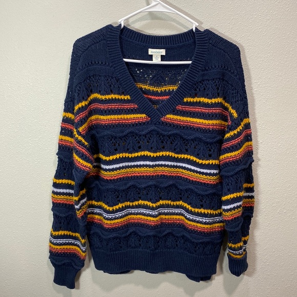 Sundance Sweaters Sundance Catalog Alysha Sweater Navy Blue